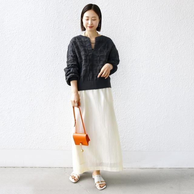 シップス（SHIPS）/《一部予約》【WEB限定】〈洗濯機可能〉2WAY フラワー ジャカード ハーフ ジップ プルオーバー