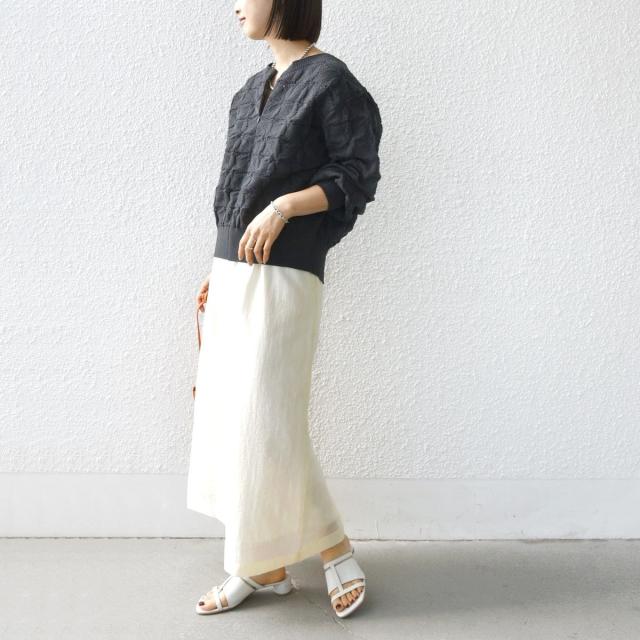 シップス（SHIPS）/《一部予約》【WEB限定】〈洗濯機可能〉2WAY フラワー ジャカード ハーフ ジップ プルオーバー