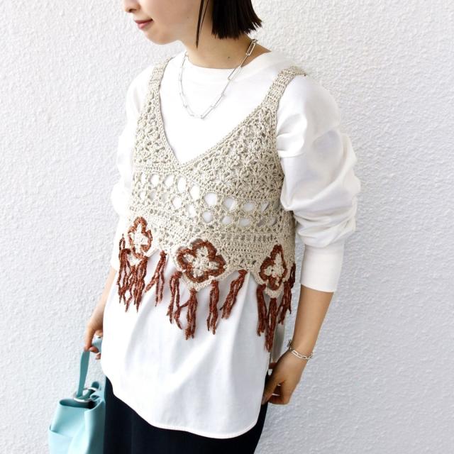 シップス（SHIPS）/LOGAN KNITTING MILLS:〈手洗い可能〉モール ビスチェ