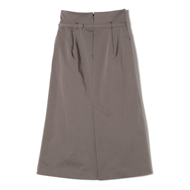 シップス（SHIPS）/SHIPS Primary Navy Label:〈手洗い可能〉Aライン ハイウエスト スカート