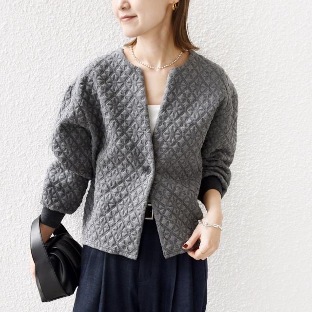 シップス（SHIPS）/【WEB限定】〈手洗い可能〉キルティング ジャカード カーディガン 9,281円