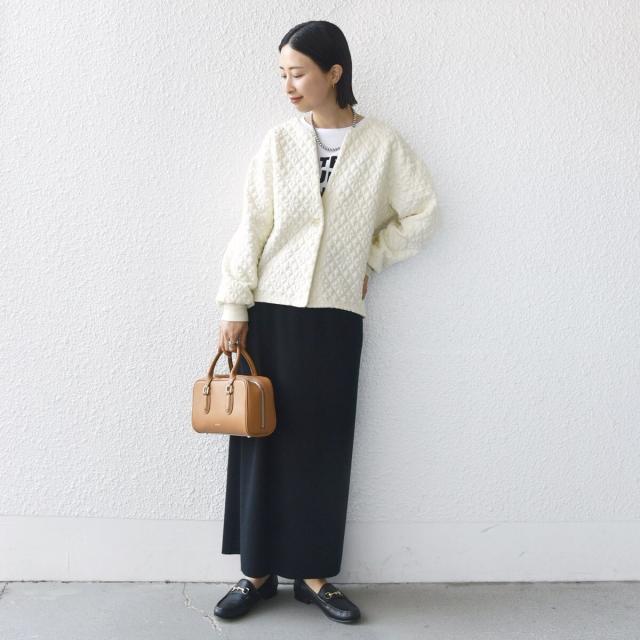 シップス（SHIPS）/《一部追加予約》【WEB限定】〈手洗い可能〉キルティング ジャカード カーディガン