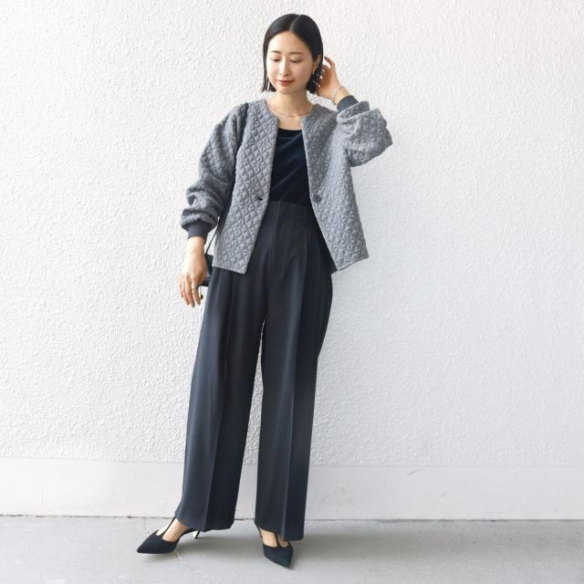 シップス（SHIPS）/《一部追加予約》【WEB限定】〈手洗い可能〉キルティング ジャカード カーディガン