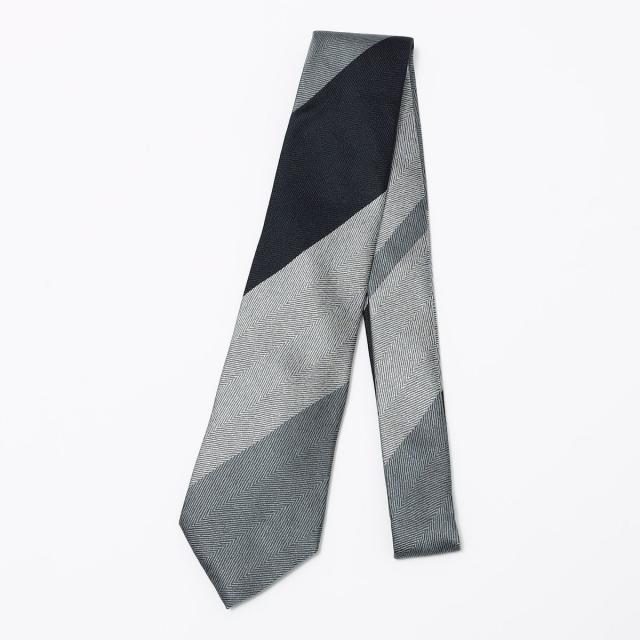 シップス（SHIPS）/SHIPS: シルク ヘリンボーン ワイド ストライプ