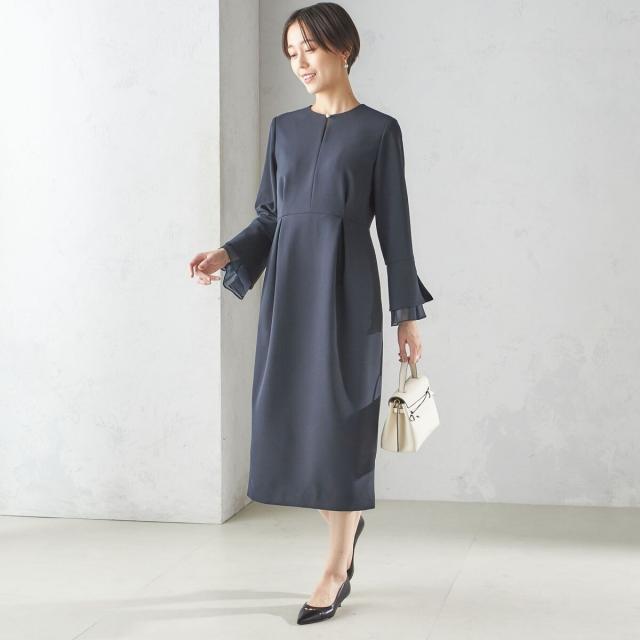 シップス（SHIPS）/重ね着 デザイン ダブル クロス ワンピース