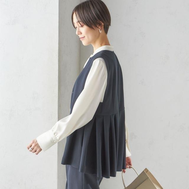 シップス（SHIPS）/ダブル クロス ジレ （セレモニー対応可）