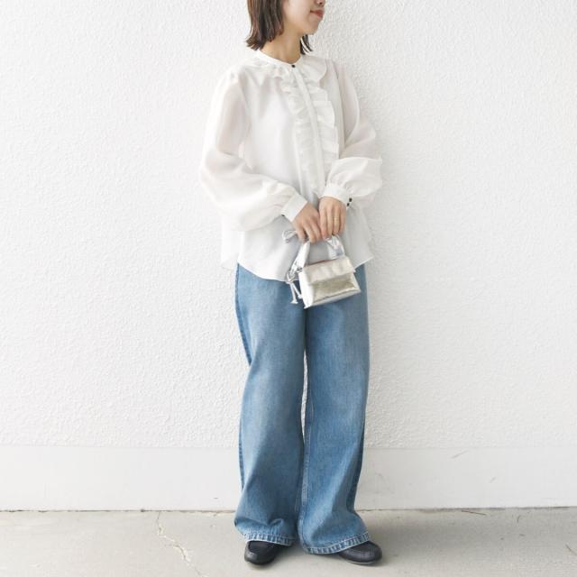 シップス(SHIPS)/〈手洗い可能〉エアリー フロント フリル デザイン ブラウスの通販は シップス(SHIPS)/〈手洗い可能〉エアリー フロント フリル デザイン ブラウスの通販は