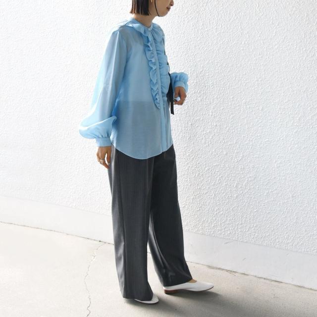 シップス(SHIPS)/〈手洗い可能〉エアリー フロント フリル デザイン ブラウスの通販は シップス(SHIPS)/〈手洗い可能〉エアリー フロント フリル デザイン ブラウスの通販は