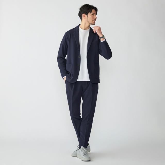 シップス（SHIPS）/SHIPS:〈手洗い可能〉ダブルクロス セットアップ (ジャケット＋イージーパンツ)