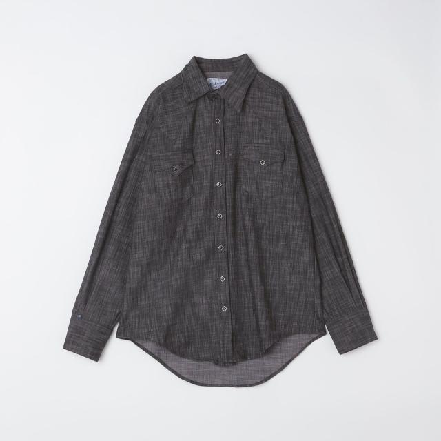 シップス（SHIPS）/ROCKMOUNT: リラックス デニム ウエスタン シャツ