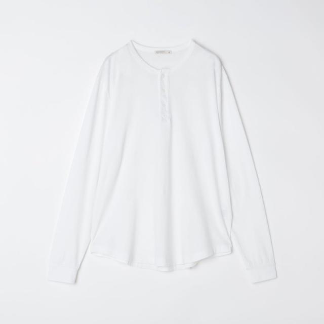 シップス（SHIPS）/GROWN&SEWN: HENLEY LONG SLEEVE TEE