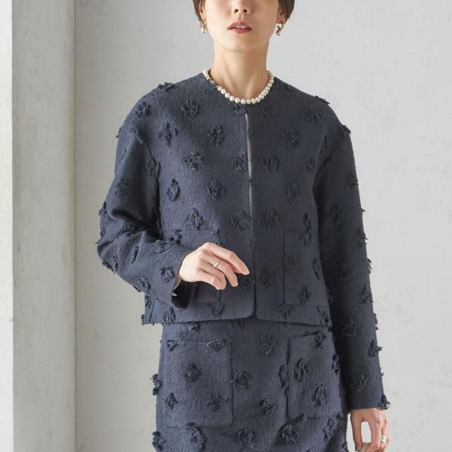 シップス（SHIPS）/〈セレモニー対応可〉IFANSI ノーカラー ジャケット（セットアップ対応）