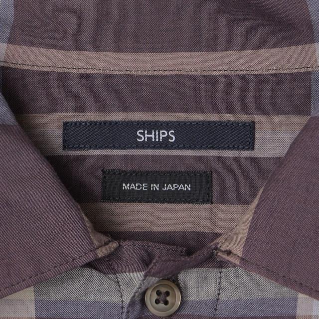 シップス（SHIPS）/SHIPS: コットン シルク ビッグチェック スクエアカット ウィークエンド シャツ_18