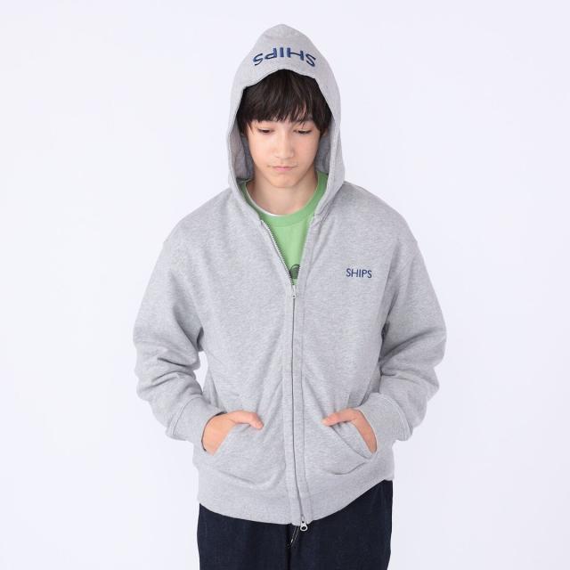 シップス（SHIPS）/SHIPS KIDS:140〜160cm / ロゴ フード ジップ パーカ_6