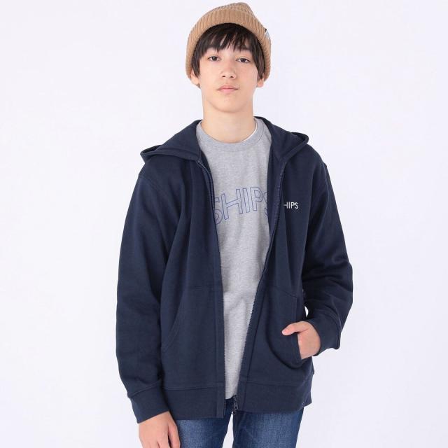 シップス（SHIPS）/SHIPS KIDS:140〜160cm / ロゴ フード ジップ パーカ_10