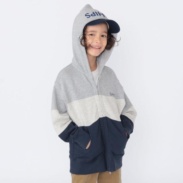 シップス（SHIPS）/SHIPS KIDS:100〜130cm / ロゴ フード ジップ パーカ_3