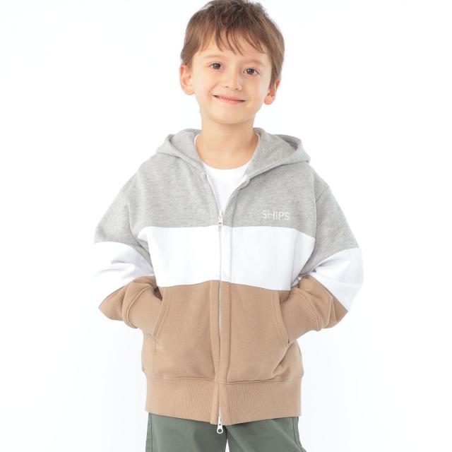 シップス（SHIPS）/SHIPS KIDS:100〜130cm / ロゴ フード ジップ パーカ