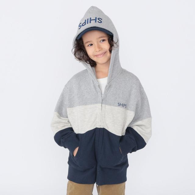 シップス（SHIPS）/SHIPS KIDS:100〜130cm / ロゴ フード ジップ パーカ_12
