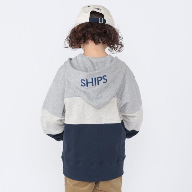 シップス（SHIPS）/SHIPS KIDS:100〜130cm / ロゴ フード ジップ パーカ_14