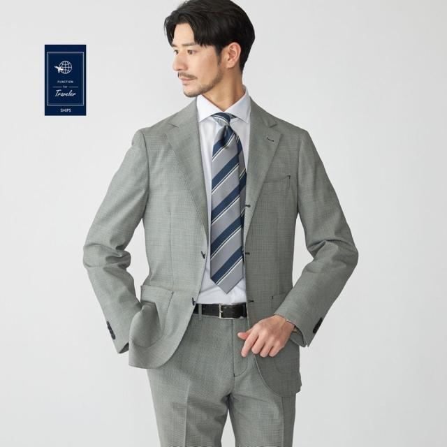 シップス（SHIPS）/SHIPS:〈セットアップ対応〉ウォッシャブル セットアップ ハウンドトゥース ジャケット