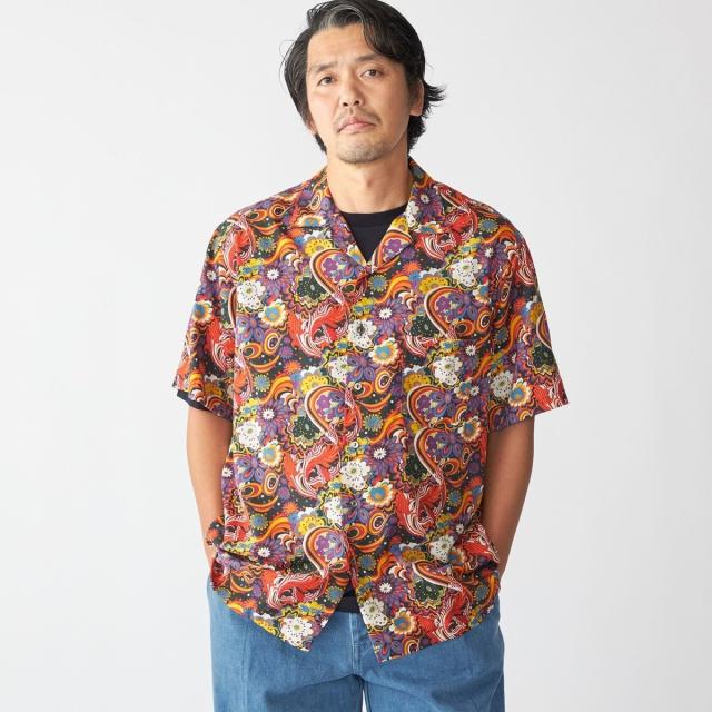 シップス（SHIPS）/Southwick Gate Label: COLONIAL PRINT ショートスリーブ シャツ