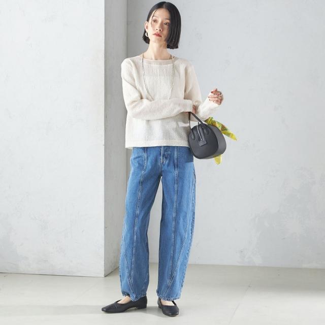 シップス（SHIPS）/〈手洗い可能〉シアー ネック ポコビュー TEE ブラウス_7