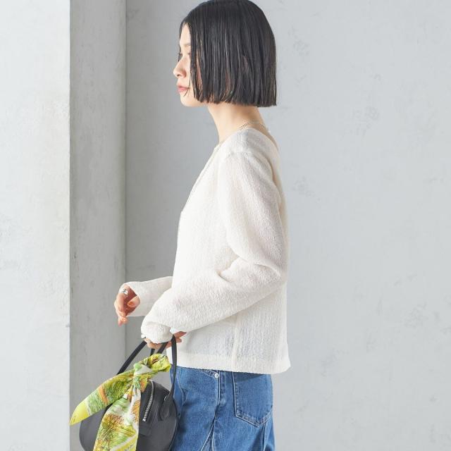 シップス（SHIPS）/〈手洗い可能〉シアー ネック ポコビュー TEE ブラウス_10