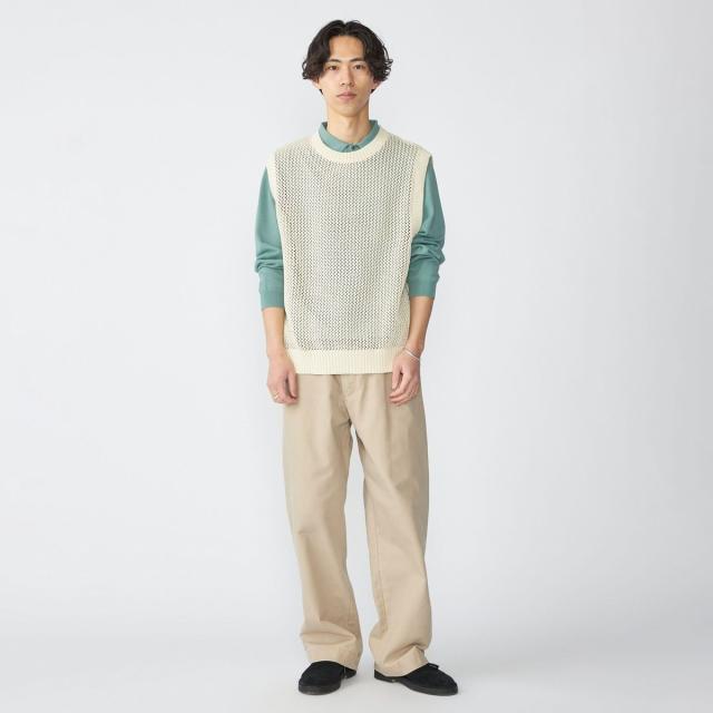 シップス（SHIPS）/SHIPS: ストーン ウォッシュ コットン パンツ (セットアップ対応)_5
