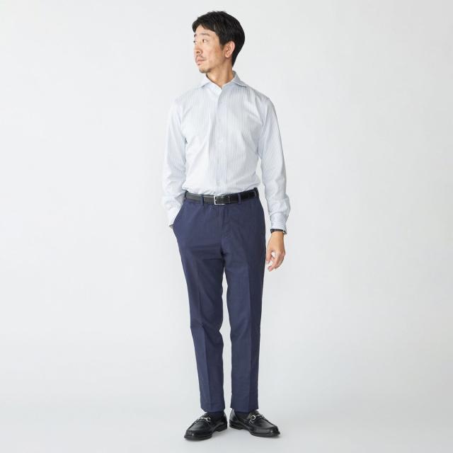 シップス（SHIPS）/SHIPS: ジャージー ロンドンストライプ ワンピースカラー シャツ_18