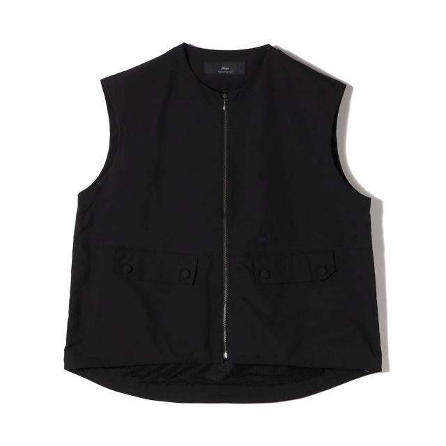 シップス（SHIPS）/SHIPS Primary Navy Label:タフタ ジップアップ ジレ_1