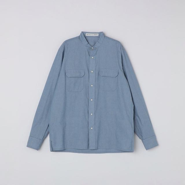 シップス（SHIPS）/BATEAUX DE SHIPS: ダブルポケット ソリッド ユーティリティ シャツ