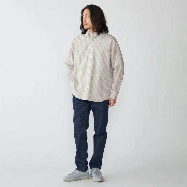 シップス（SHIPS）/SHIPS: レギュラーカラー エアリー コットン ロングスリーブ シャツ_7