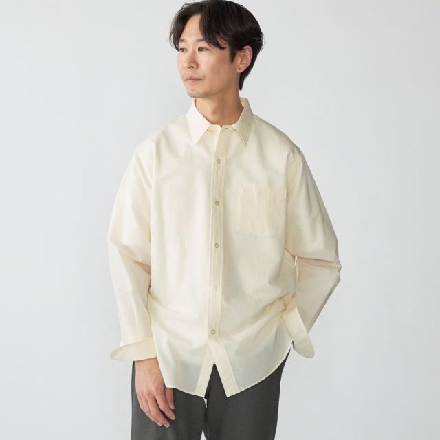 シップス（SHIPS）/SHIPS: レギュラーカラー エアリー コットン ロングスリーブ シャツ_14