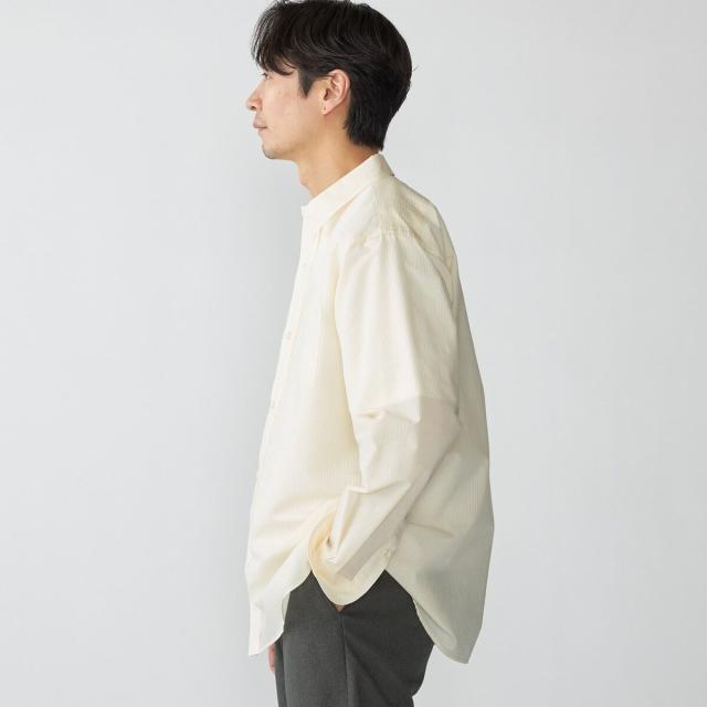 シップス（SHIPS）/SHIPS: レギュラーカラー エアリー コットン ロングスリーブ シャツ_15
