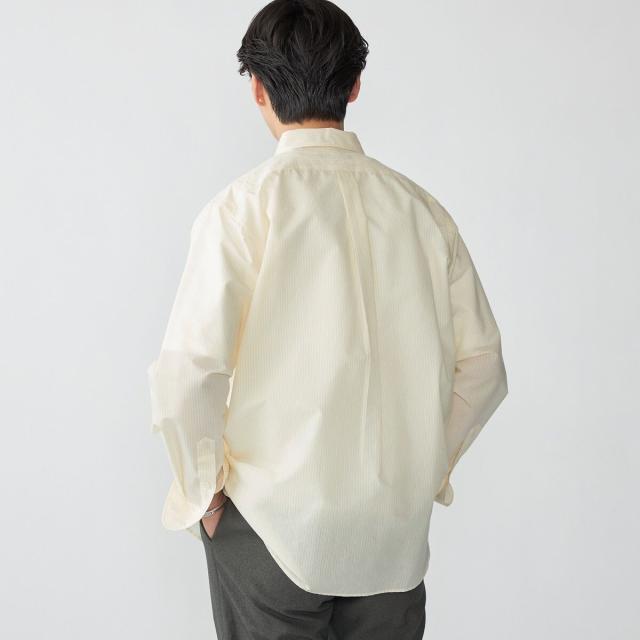 シップス（SHIPS）/SHIPS: レギュラーカラー エアリー コットン ロングスリーブ シャツ_16