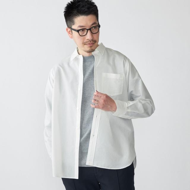 シップス（SHIPS）/SHIPS: レギュラーカラー エアリー コットン ロングスリーブ シャツ_18