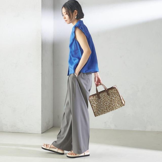 シップス（SHIPS）/〈手洗い可能〉セミ ワイド イージー スラックス