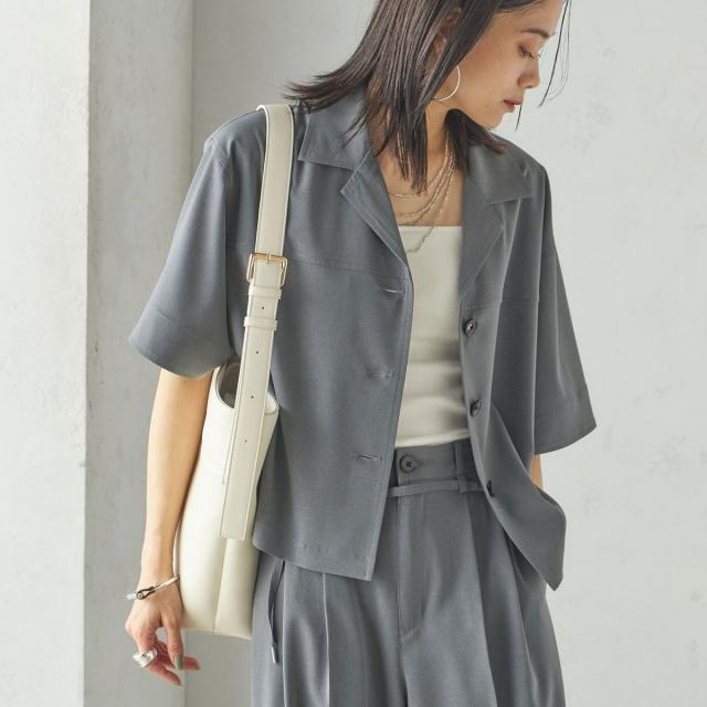 シップス（SHIPS）/〈手洗い可能〉オープン カラー シャツ ジャケット