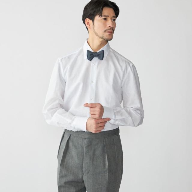 シップス（SHIPS）/【SHIPS別注】Errico Formicola: ラウンドカラー コットン リネン シャツ