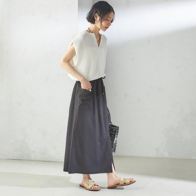 シップス（SHIPS）/〈手洗い可能〉ポリエステル 麻 スキッパー プルオーバー_18
