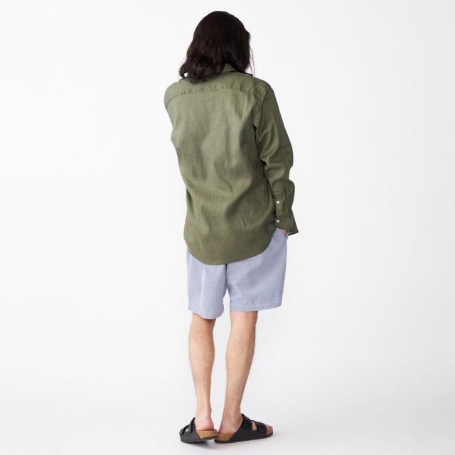 シップス（SHIPS）/SHIPS: フレックスリネン レギュラーカラー ロングスリーブ シャツ_9