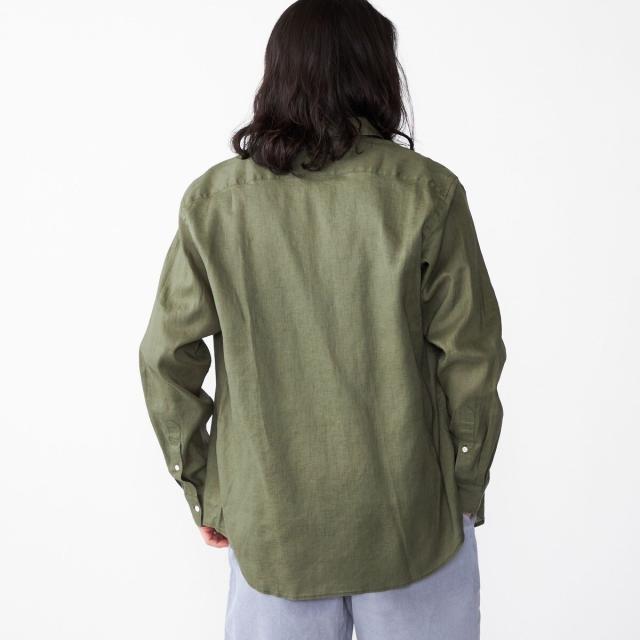シップス（SHIPS）/SHIPS: フレックスリネン レギュラーカラー ロングスリーブ シャツ_13