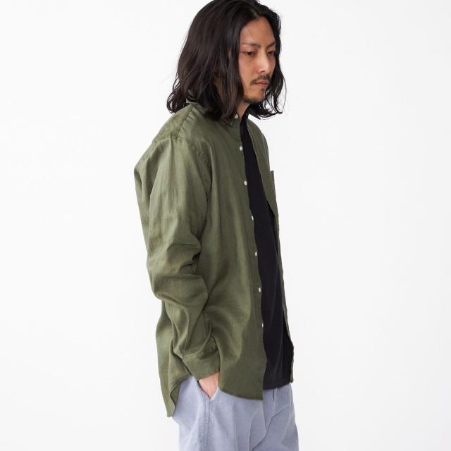 シップス（SHIPS）/SHIPS: フレックスリネン レギュラーカラー ロングスリーブ シャツ_14