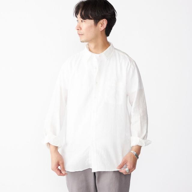 シップス（SHIPS）/SHIPS: フレックスリネン レギュラーカラー ロングスリーブ シャツ_15