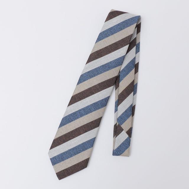 【NEW】シップス（SHIPS）/Errico Formicola: メランジ ストライプ ネクタイ