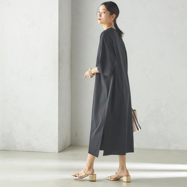 シップス（SHIPS）/【SHIPS別注】WRAPINKNOT:クルーネック カット ワンピース