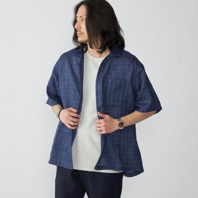 シップス（SHIPS）/SHIPS: ラミー ドビー ウィークエンド ショートスリーブ シャツ_2