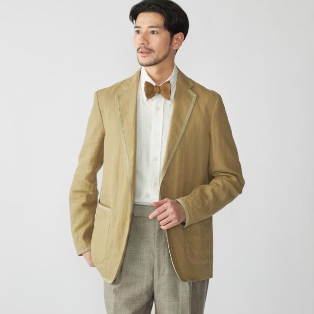 シップス（SHIPS）/【SHIPS別注】CARUSO: リネン パイピング ジャケット