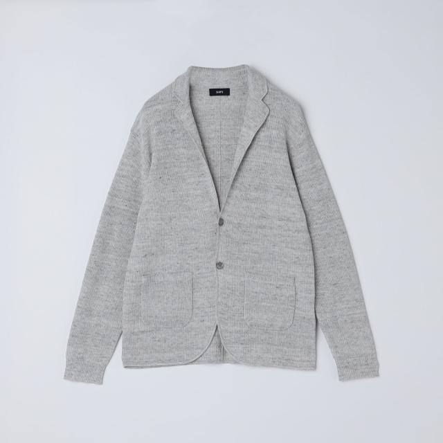 シップス（SHIPS）/SHIPS: 14ゲージ リネン ニット 2ボタン ジャケット