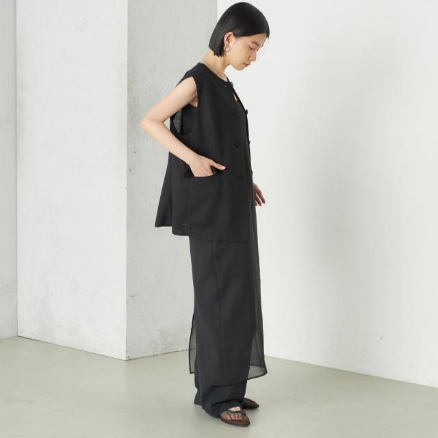 シップス（SHIPS）/Wai＋:〈手洗い可能〉リネン ライク ベスト_5
